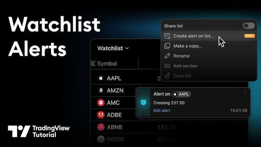 How to Use Watchlist Alerts in TradingView for Smarter Trading